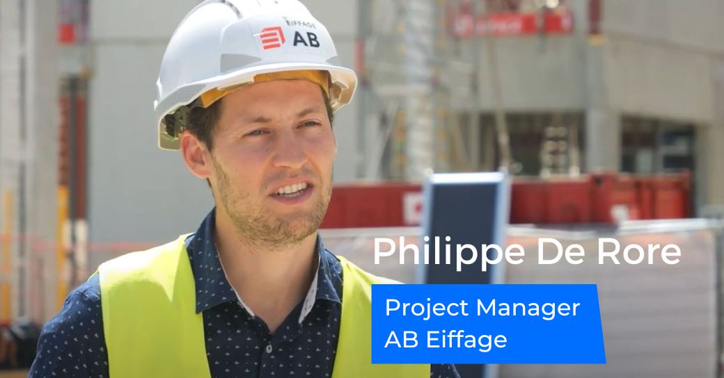 Vidéosurveillance sur le chantier Thomas More à Malines (AB Eiffage)
